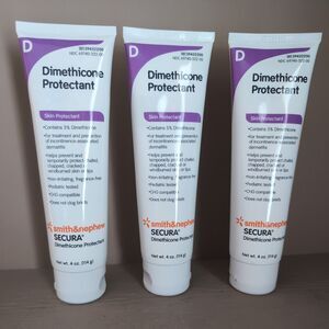Secura Dimethicone Protectant Cream - 4 Oz Lot of 3 Tubes
